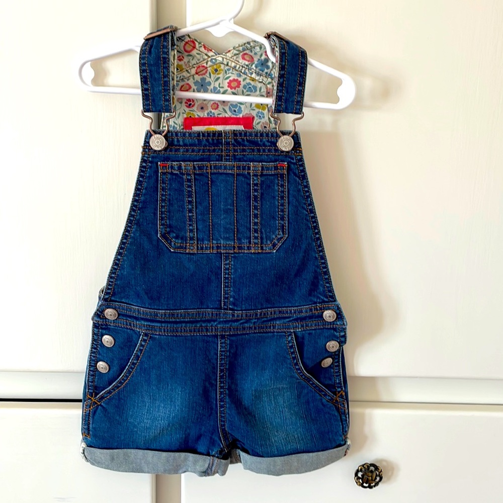 Girls Mini Biden Denim Overalls